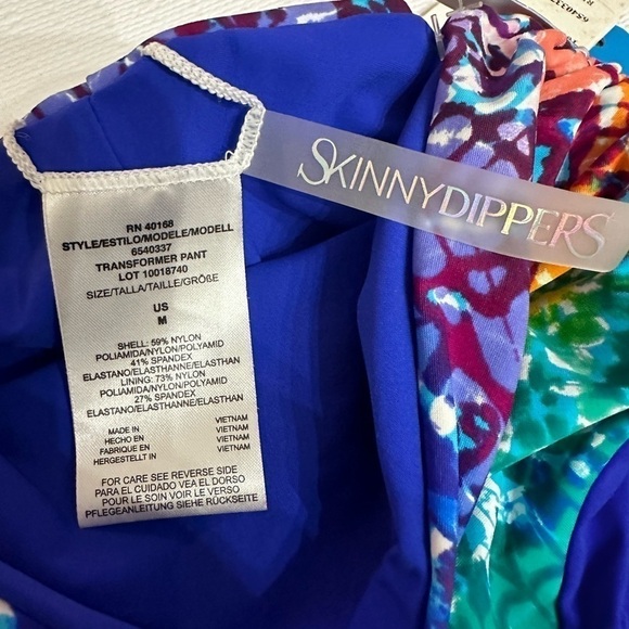 Skinnydip Skinny Dippers Rainbow Alice Transformer Reversible Swim Bottom M NEW - Picture 6 of 16